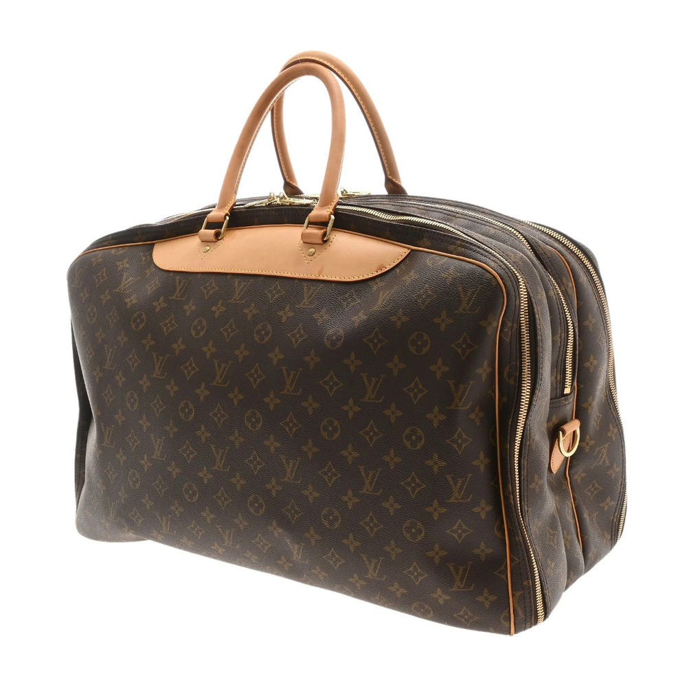 Louis Vuitton Aliz Boston Poches Brown Trois Bag Monogram Canvas Brown